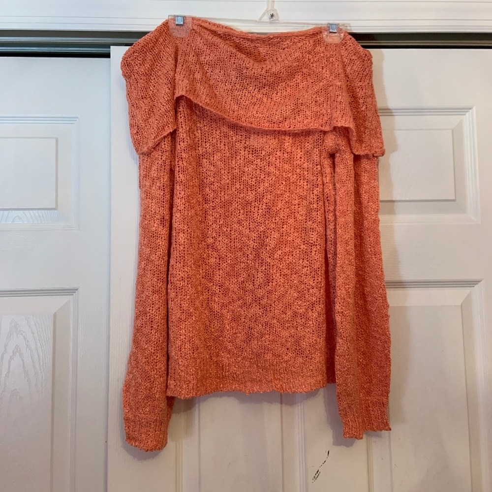Charlotte Russe Off the Shoulder Pull Over Sweater